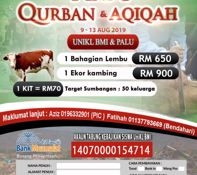 Program Misi Kemanusiaan di Palu dan Raya Korban di UniKL BMI